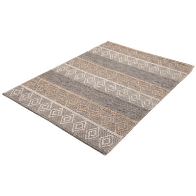Tapis gris foncé Sienna 6 pi 1 po x 8 pi 6 po