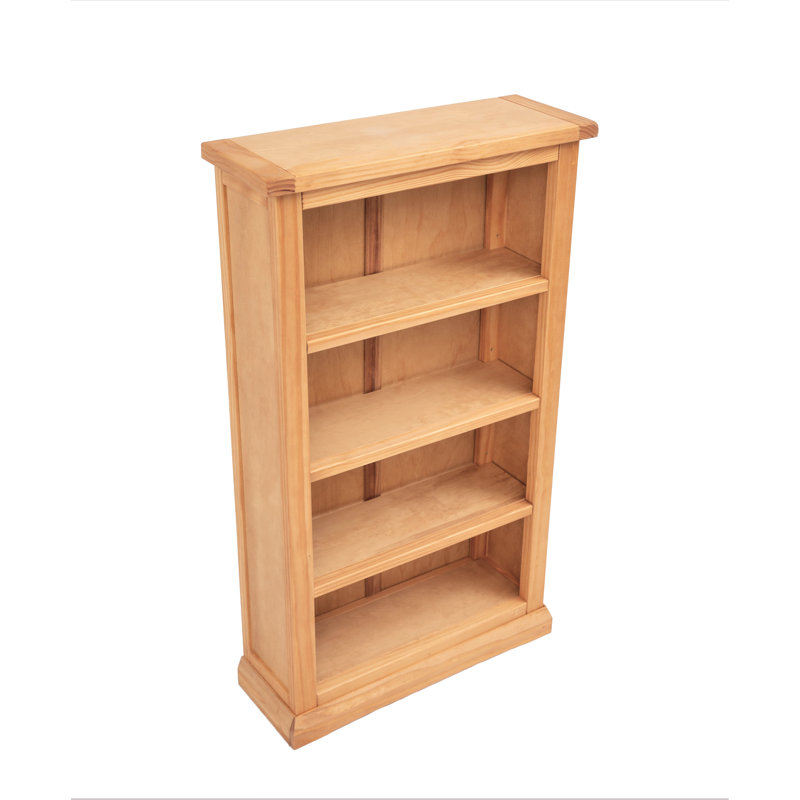 Mickel 120cm H Standard Bookcase, 120cm H x 70cm W x 25cm D, Light Wood