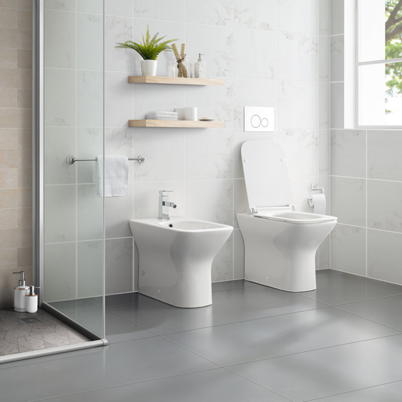 Carre Bidet, Glossy White