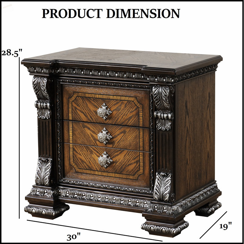 Table de chevet Ornate Moulding