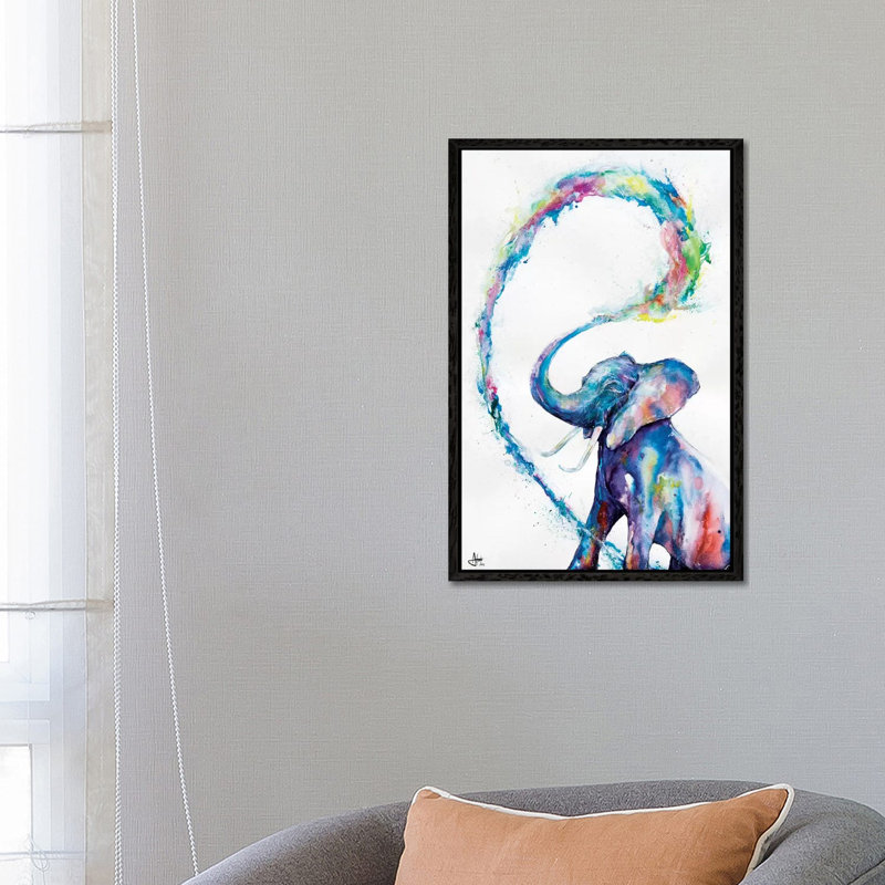 Veris 1 Piece Wall Art on Canvas, 66.04 cm H x 45.72 cm W, Black Framed