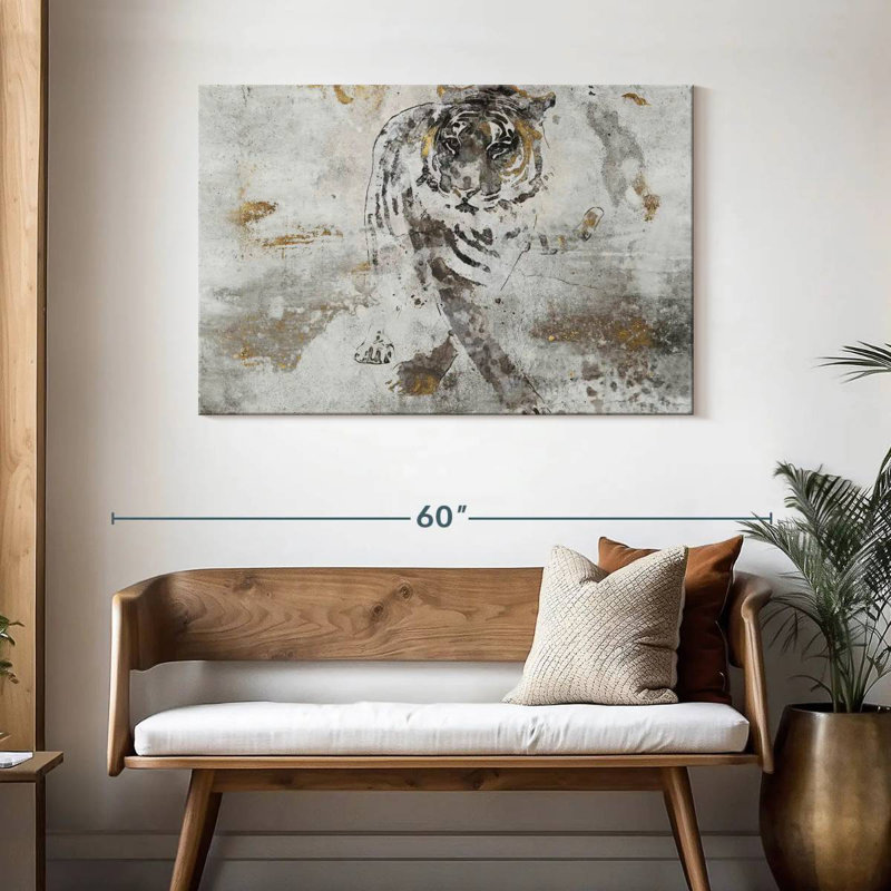 Brampt Tiger's Walk, 30" H x 45" W