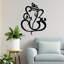 Stylish Decorative Metal Wall Accessory, Black Finish, 29.5 x 35.4 inches | 100% Metal, Thickness: 0.059 inches | Easy Wall Hanging with Built-in Hook, Perfect for Modern Home Decor & Art Display