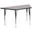 Table d'activité trapézoïdale et stratifiée avec pieds réglables en hauteur-99346443-112926636