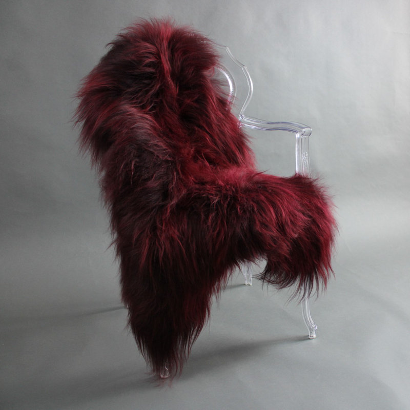 Adrienne Solid Colour Sheepskin 65cm X 95cm Area Rug