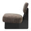 Chaise d'appoint rembourrée en bois avec dossier