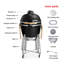 Ajoni 134cm Kamado Charcoal BBQ-1984187638