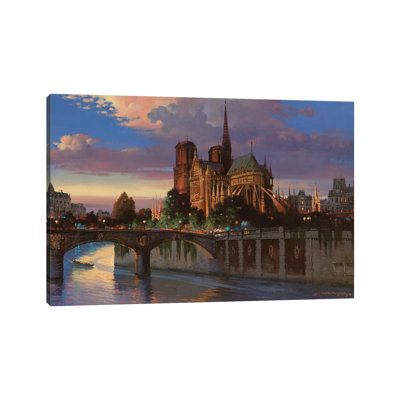 Notre Dame de Paris - reproduction d'art sur toile tendue