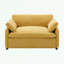 Canapé simple en chenille avec coussin-1270373185
