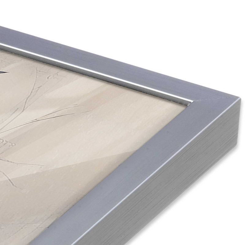 Impression de majestueux corbeau en mouvement, H 17,25 po x l 21,25 po, Chrome poli