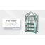  Mini serre à 4 niveaux - Serre portable avec roues verrouillables et housse en PVC pour l'intérieur ou l'extérieur - Serre 27 x 19 x 63 pouces par Home-Complet