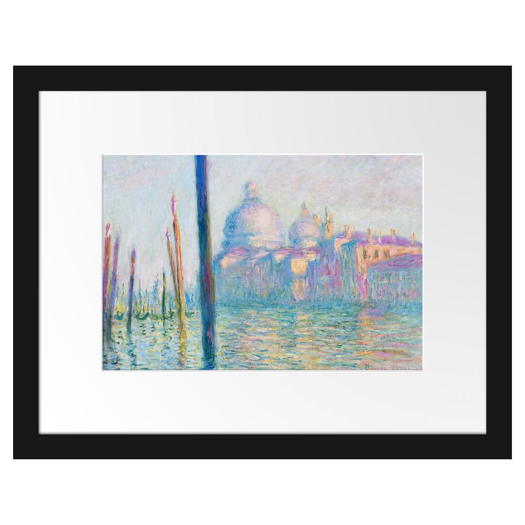 Gerahmter Kunstdruck The Great Canal Venice von Claude Monet