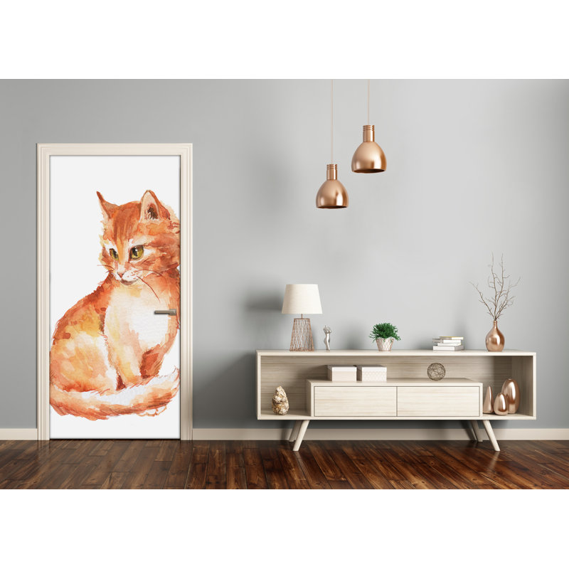 Rudy Cat Wall Door Decal