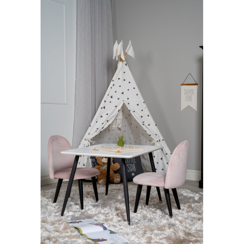 Horsforth 2 - Person Dining Set, Pink, Pink