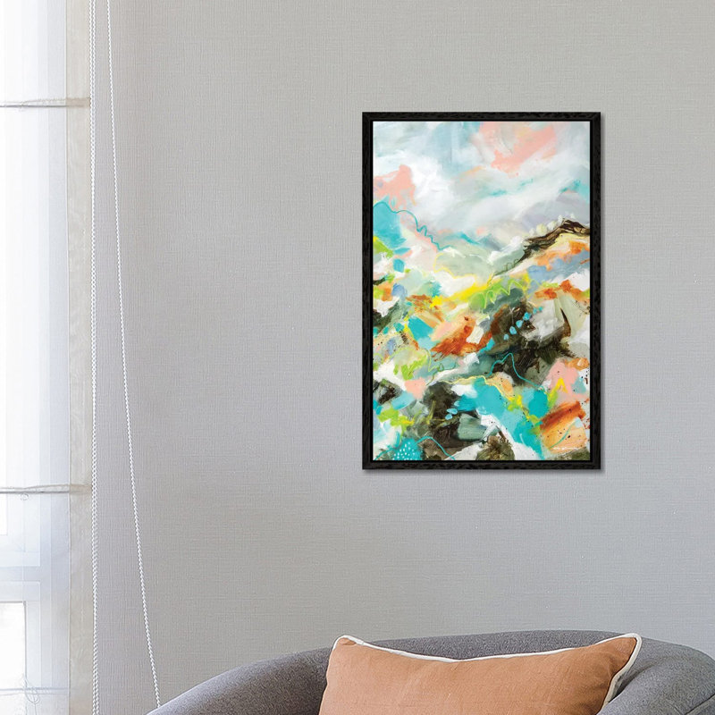 Nobody Knows by Cristina Dalla Valentina - Painting on Canvas, 66.04 cm H x 45.72 cm W, Black Framed