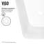 Amaryllis 20" L x 14" W x 6" H Matte Stone  White Handmade Rectangular Vessel Bathroom Sink