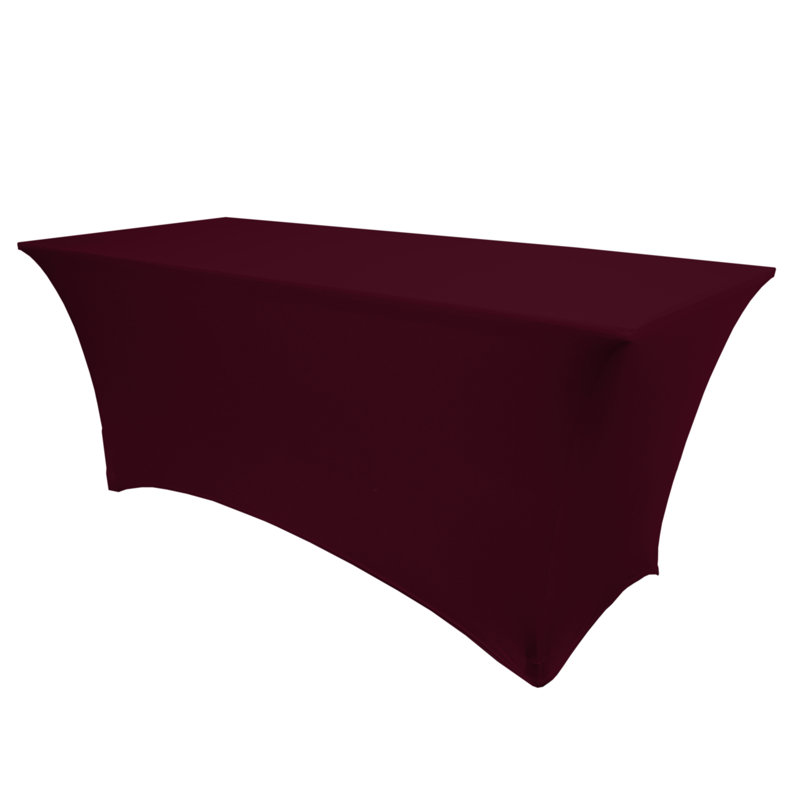 Ultimate Textile Rectangular Tables- 36" H, 10, 60" x 30", Burgundy