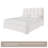Queen Size Bed Frame Upholstered Platform Bed Frame With Headboard Modern Soft Cloud Bed Frame Queen Size Bed Frame With Rounded Corners, No Box Spring Required, Easy To Assemble,