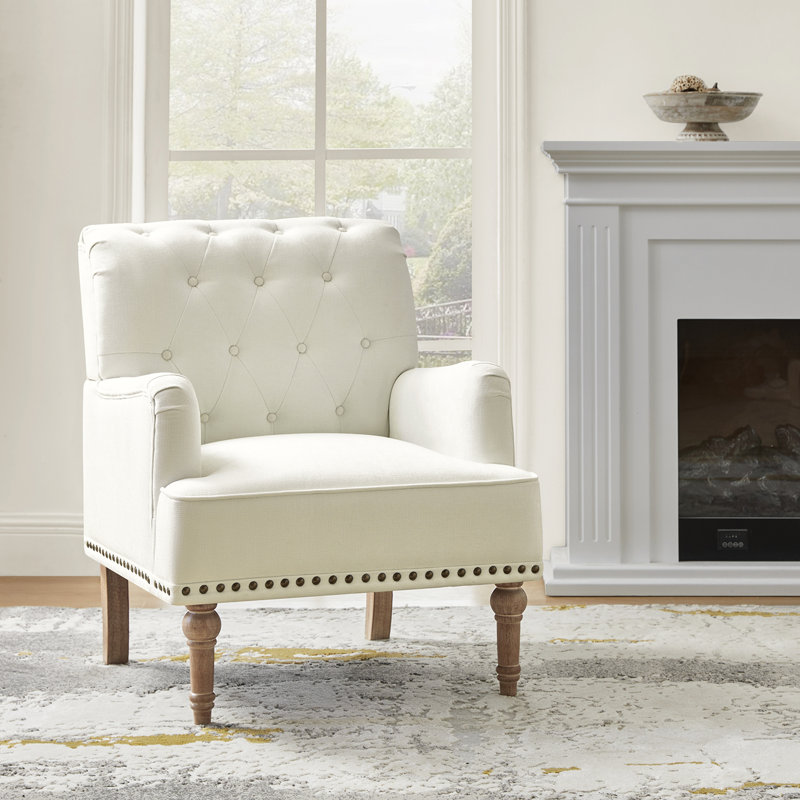 Fauteuil Wilkey, Polyester ivoire