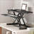 32 Inch Desk Converter, Height Adjustable Sit To Stand Riser, Dual Monitor And Laptop Workstation With Wide Keyboard Tray-179468742