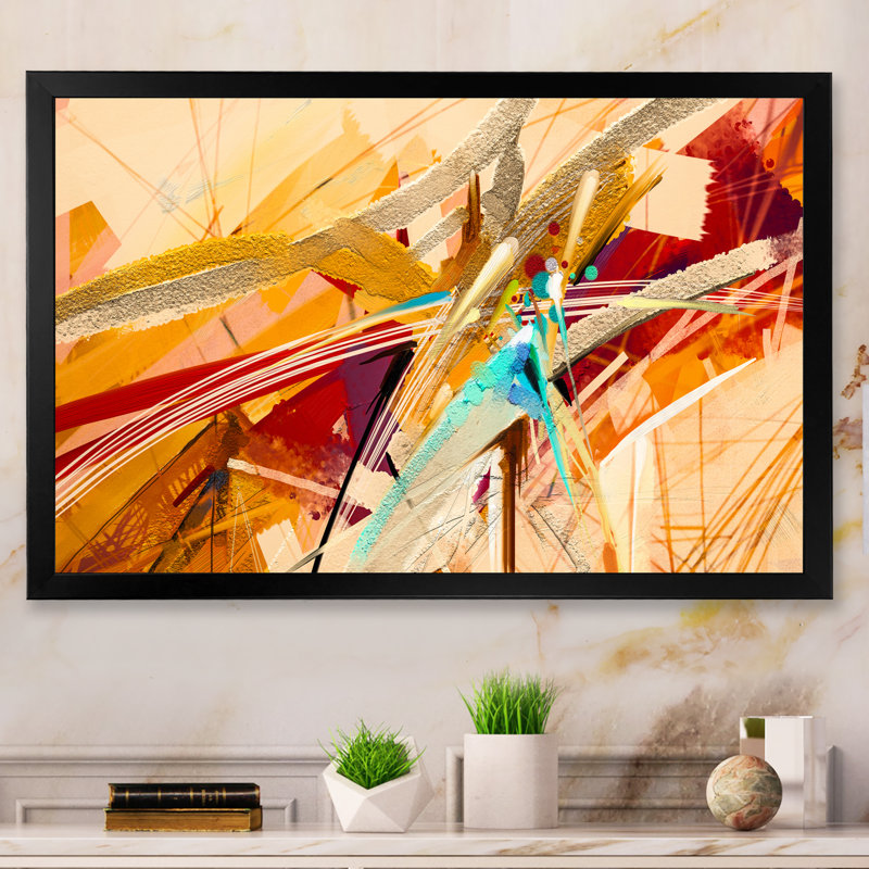 «Paint Waves Impression II», reproduction sur toile, Cadre noir, H 12 po x l 20 po x P 1 po