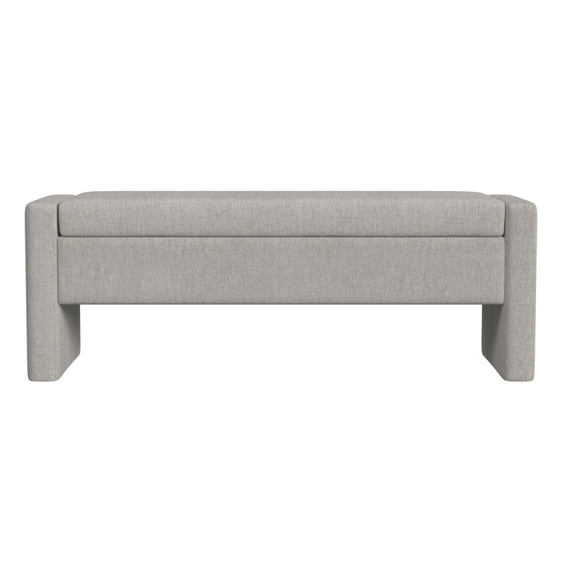 Banc de rangement Ebern Designs Copenhagen Jaylisse, Plush Cream