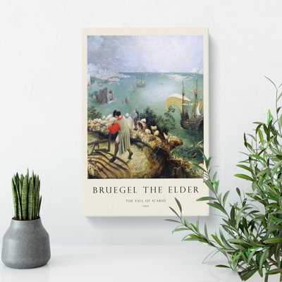 The Fall of Icarus by Pieter Bruegel The Elder - Wrapped Canvas