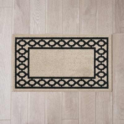 Jean Pierre New York Christine Border Machine Washable All Loop Tufted Rugs 1-Piece