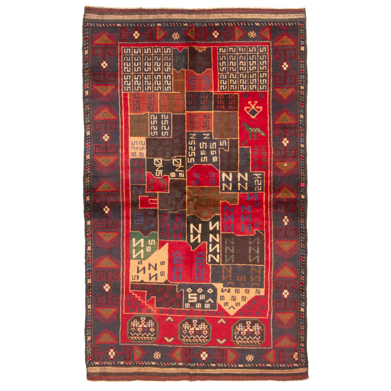 Rizbaft Red Rug 3'6" x 5'11"