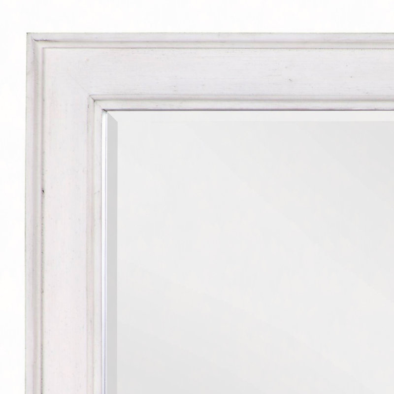 Miroir blanc patiné