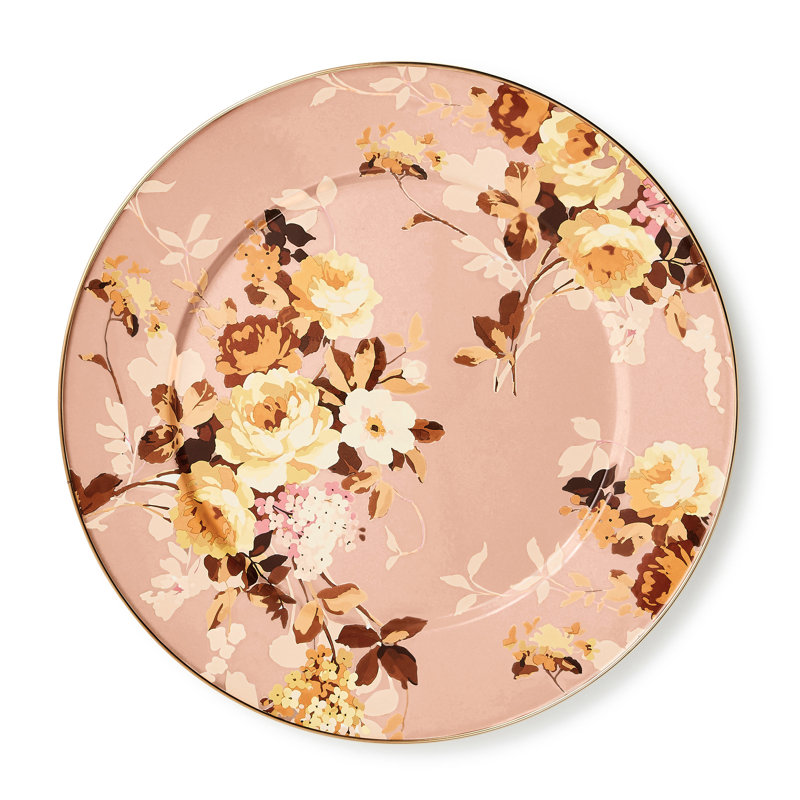 Wild Rose Serving Platter, Mauve