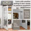 36 po X 84 po Porte commerciale en aluminium argenté droite / extérieure-123553620-123553622