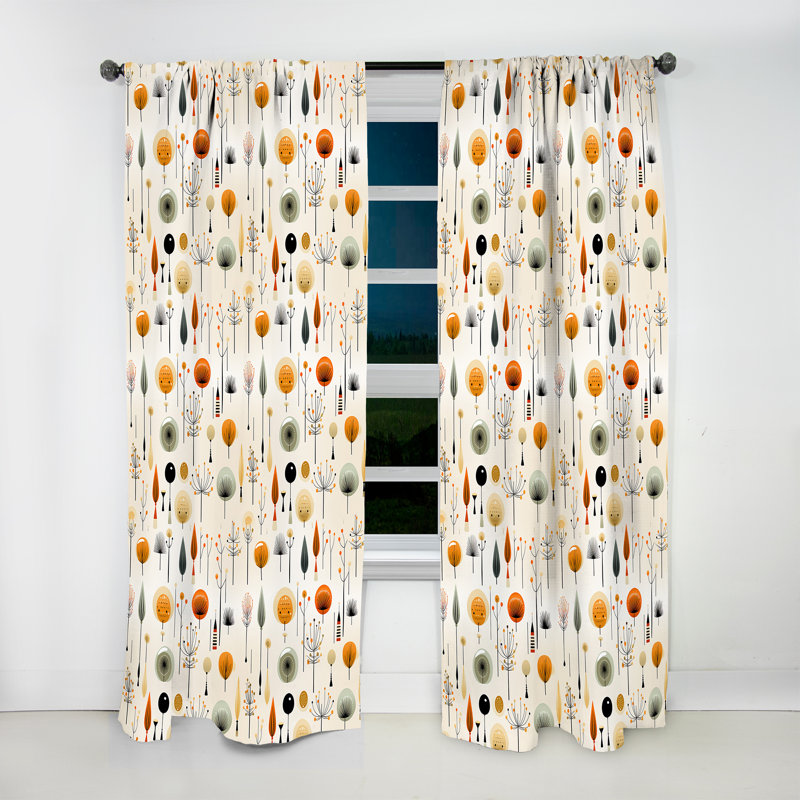 Danois Modern Sophistication - Rideau Mid-Century - Velours obscurcissant - 1 panneau, L 52 po x L 120 po