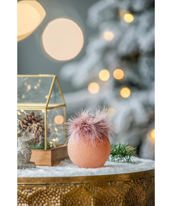 Ensemble de 12 décorations de Noël en verre brun 3 pouces | Décoration d'arbre des Fêtes