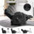 Power Recliner Chair with Massage and Heat,Faux Leather Electric Reclining Recliners Chair with LED Lights,Lumbar Pillow,USB Port for Living Room-789174806