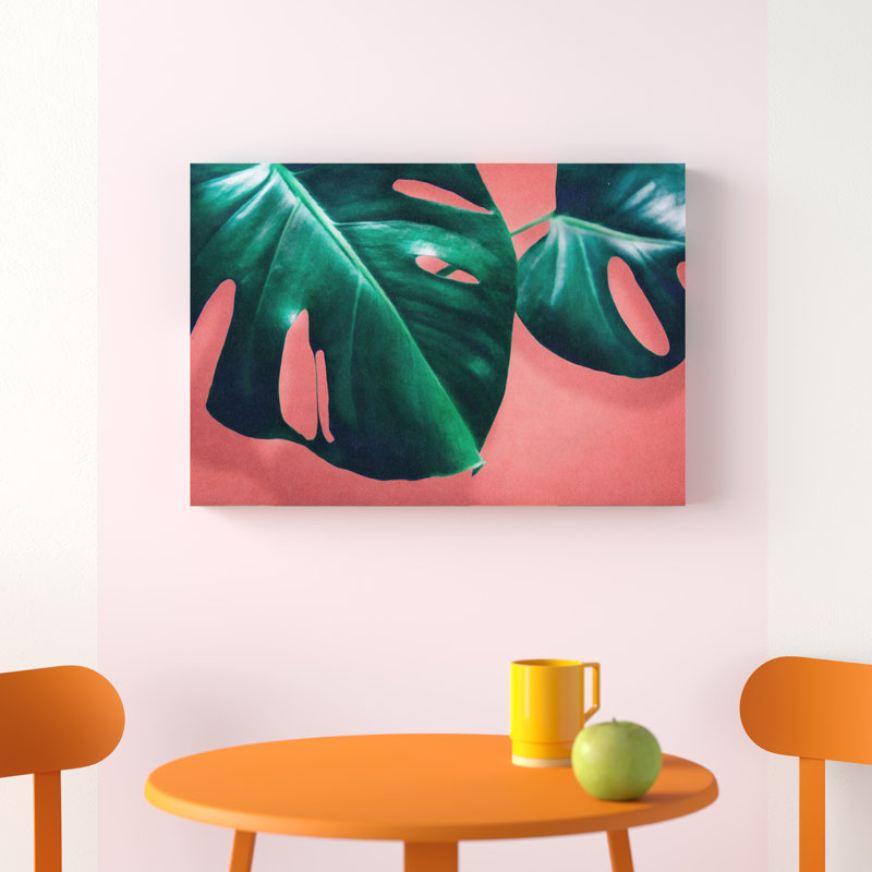 " Monstera II " by LEEMO, 18" H x 26" W x 1.5" D