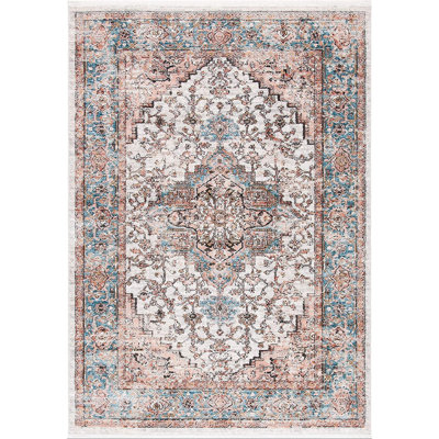 Tapis oriental gris / bleu Quinnipack