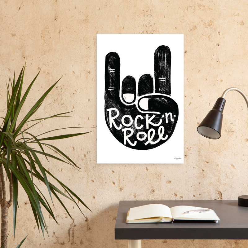 Rock-N-Roll, art abstrait rétro, H 24 po x l 16 po