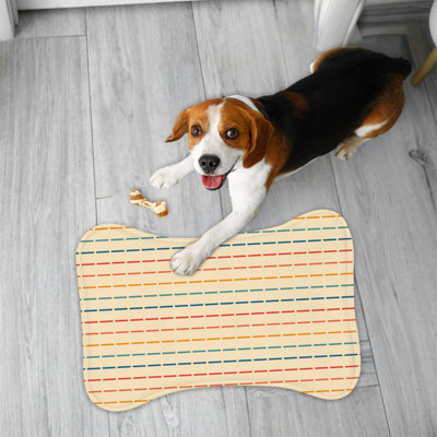 Tapis rétro en forme d'os rétro 1 pièce
