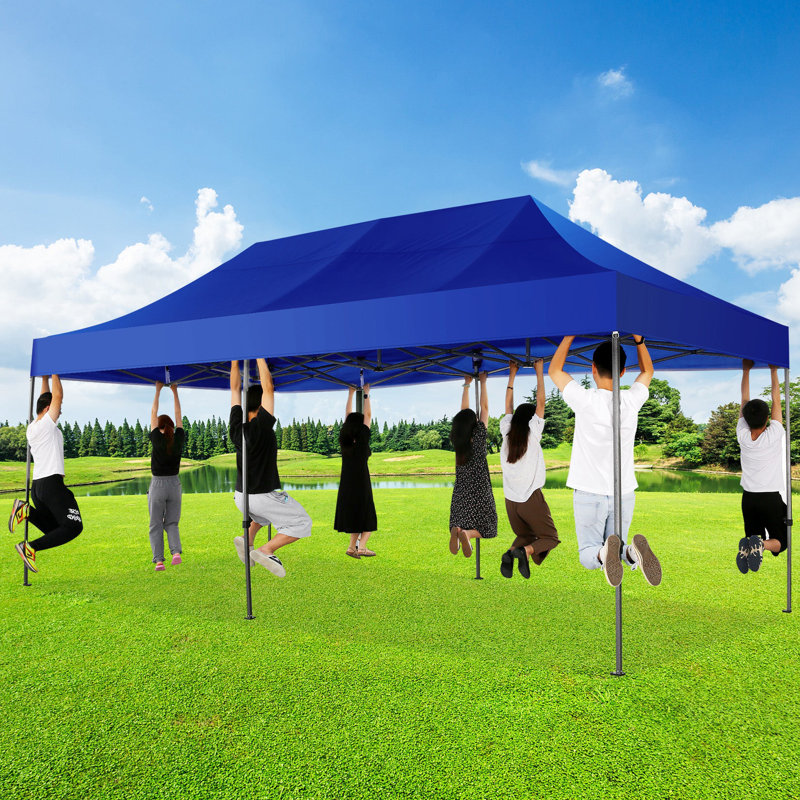 10x20 Pop Up Canopy Without Sidewall,Heavy Duty Canopy UPF 50+ All Season Wind Waterproof Commercial Outdoor Wedding Party