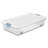 Sterilite Plastic Clear Stackable Latching Storage Box Container