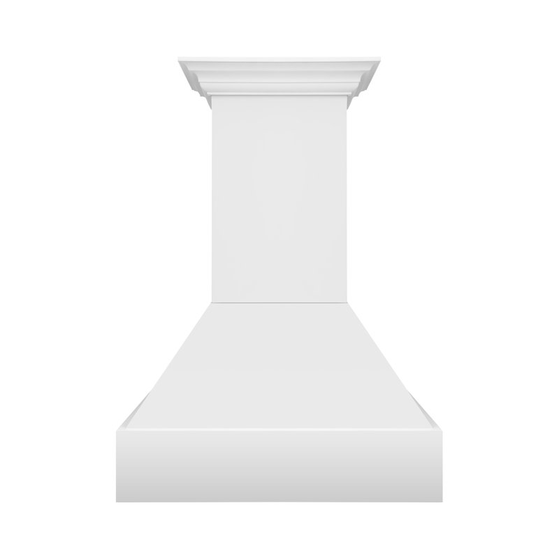 ZLINE 30 in. Wooden Wall Mount Range Hood in Rustic Bright White Finish, Bright White