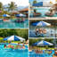 Sunjoy 10 pi x 10 pi Auvent de piscine flottant avec sac de transport-130617920