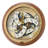 QXM381BRH Melodies In Motion Clock, Brown