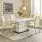 Extendable Metal Base Dining Table
