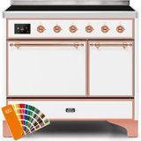 ILVE Majestic II Series 40 inch Induction Range with 6 Induction Elements (Glass Door)