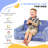 2 in 1 Kids Sofa Chair, Toddler Couch with Glow in The Dark Cosmic Patten