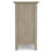 Acadian 62"W Solid Wood Transitional Storage Cabinet with Glass Doors and Adjustable Shelves-132669586