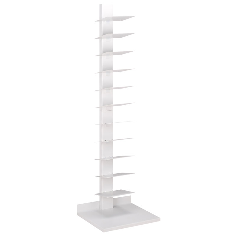 St Catherine Bookcase, White, (11 Shelves) 55.25" H x 16" W x 14" D
