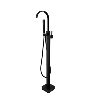 Freestanding Bathtub Faucet With Hand Shower, Corrosion Build Solid Rust